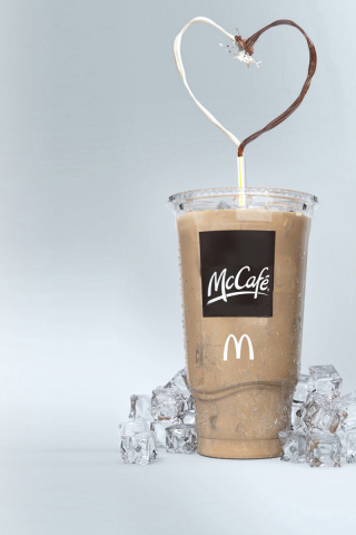 Das Milkshake from McCafe Wallpaper 320x480