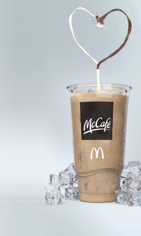 Milkshake from McCafe wallpaper 480x800