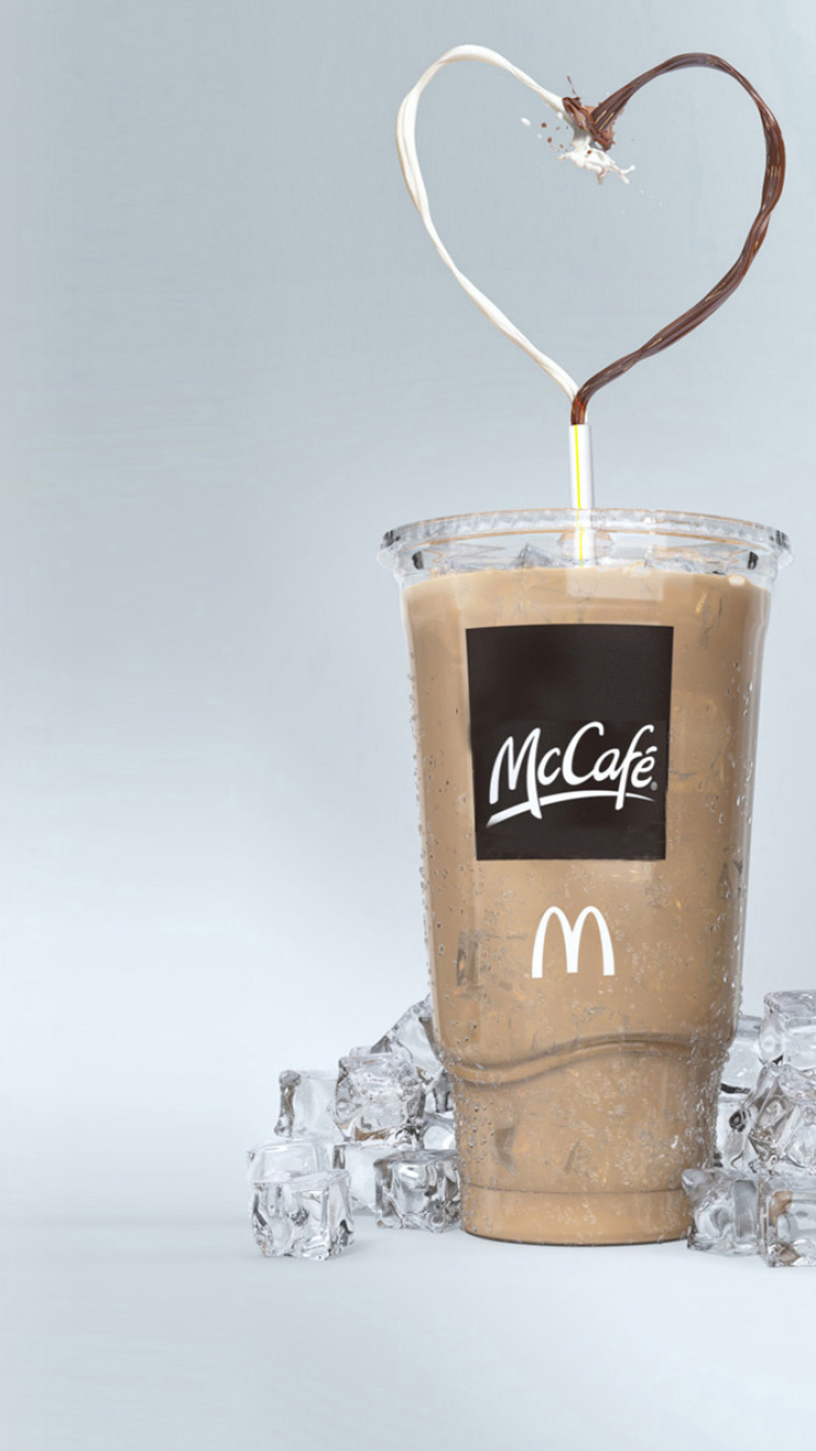 Das Milkshake from McCafe Wallpaper 750x1334