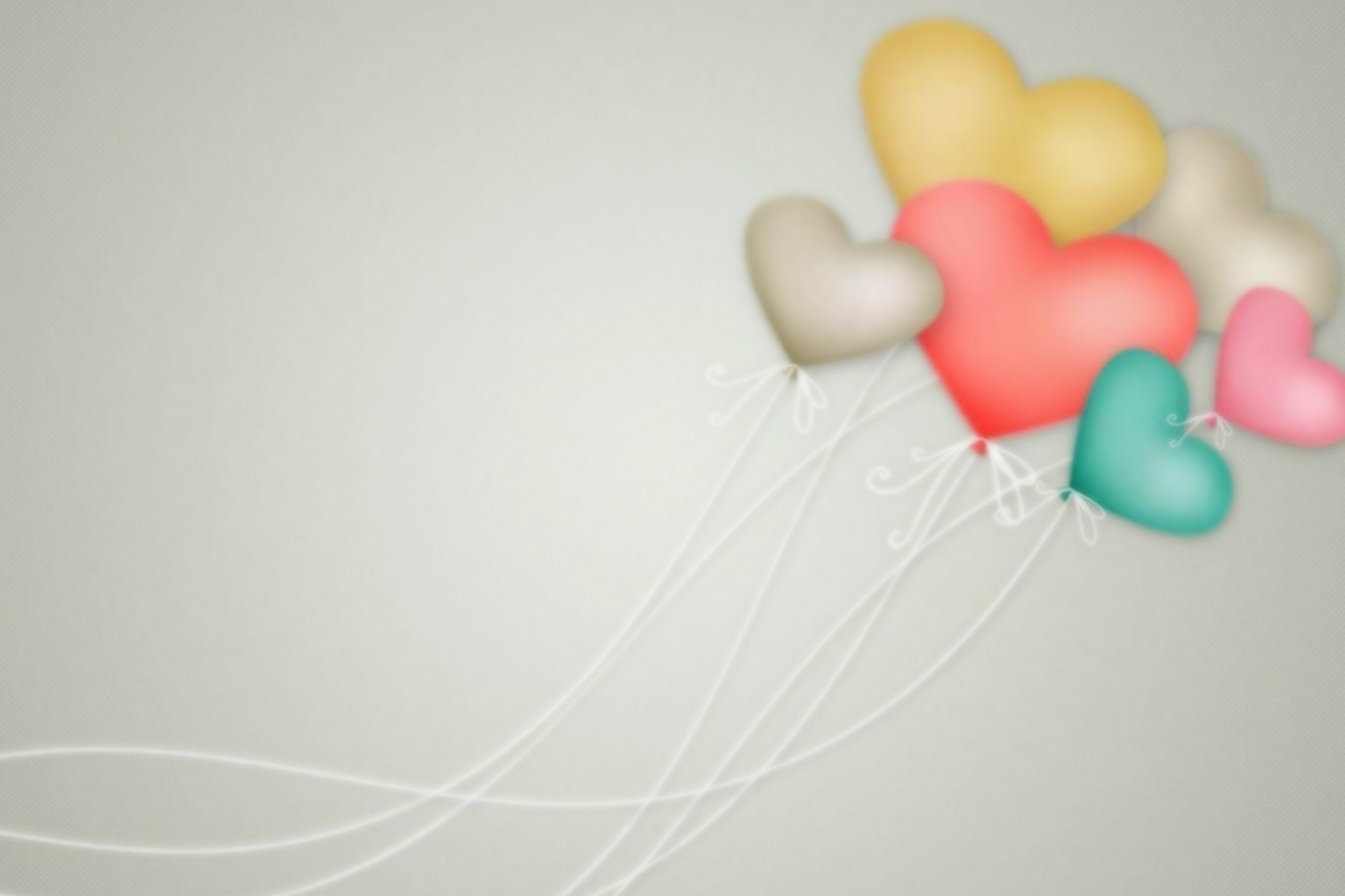 Fondo de pantalla Heart Balloons 2880x1920