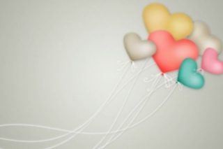 Heart Balloons Background for Android, iPhone and iPad