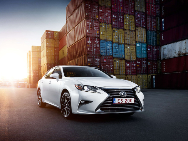 Lexus ES 200 White wallpaper 640x480