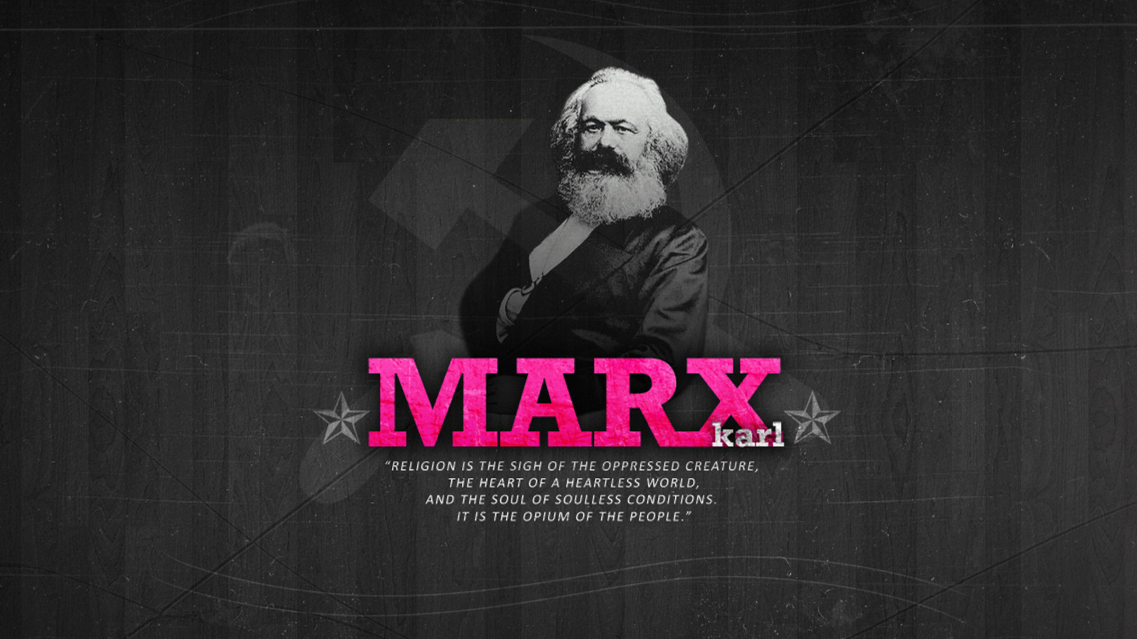 Fondo de pantalla Politician Karl Marx 1600x900