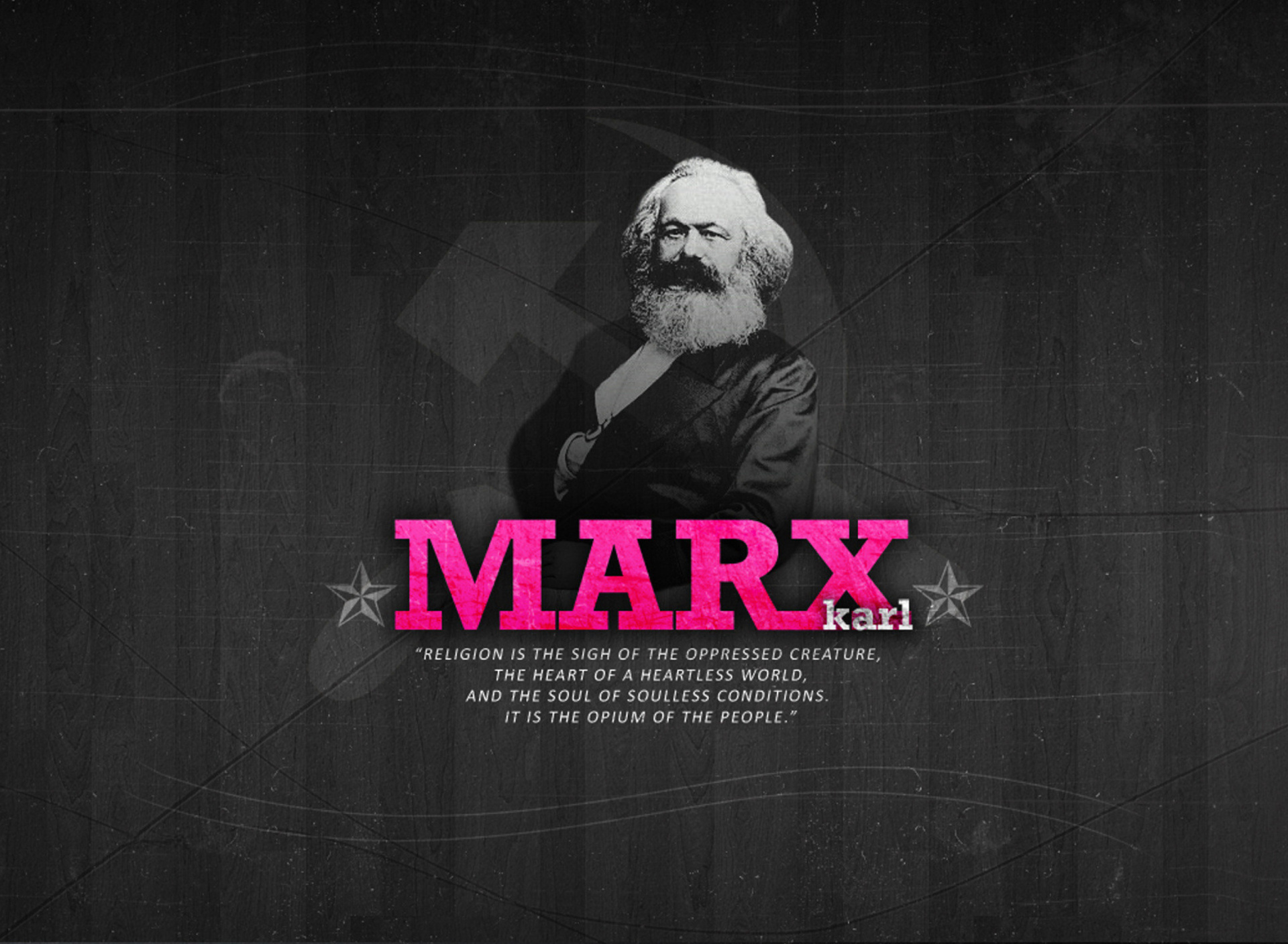 Fondo de pantalla Politician Karl Marx 1920x1408