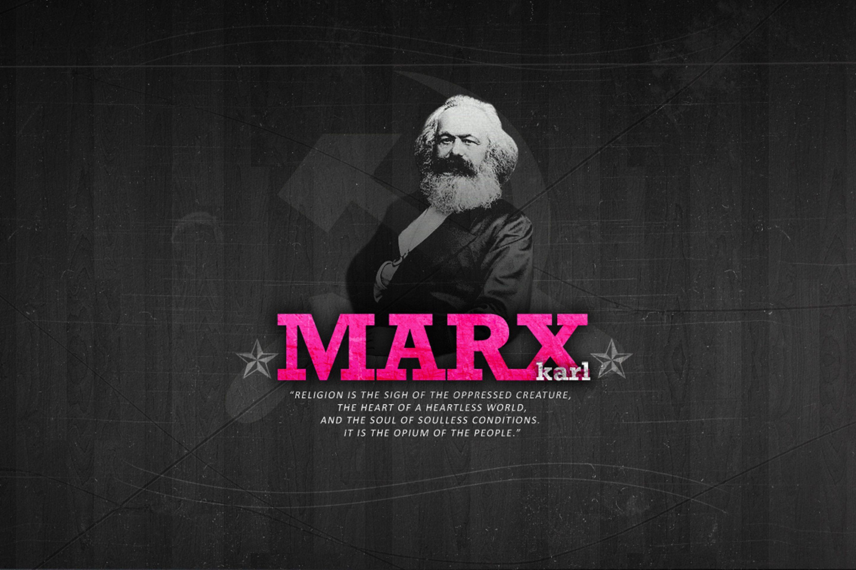 Обои Politician Karl Marx 2880x1920