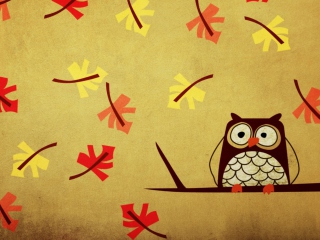 Das Owl Wallpaper 320x240