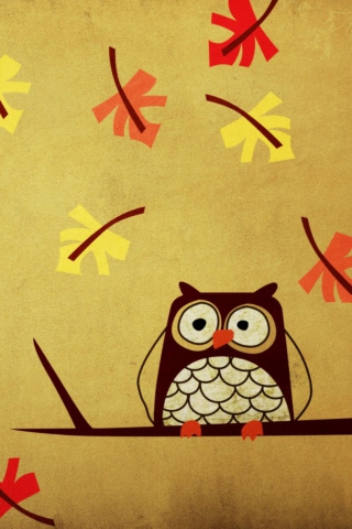 Das Owl Wallpaper 320x480
