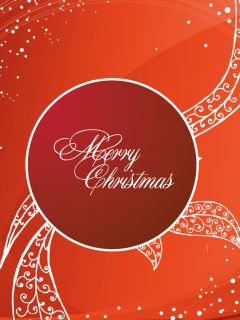 Merry Christmas Greeting wallpaper 240x320