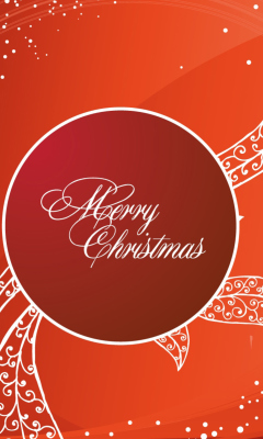 Merry Christmas Greeting wallpaper 240x400