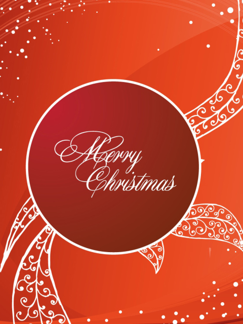 Das Merry Christmas Greeting Wallpaper 480x640