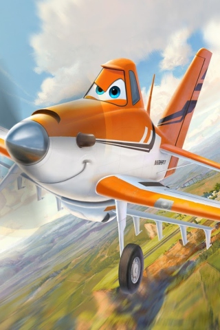 Sfondi Planes 2013 Disney Dusty Crophopper 320x480