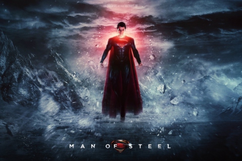 Обои Superman Man Of Steel 480x320