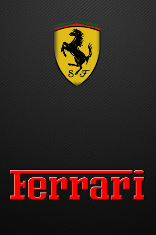 Fondo de pantalla Ferrari Emblem 320x480