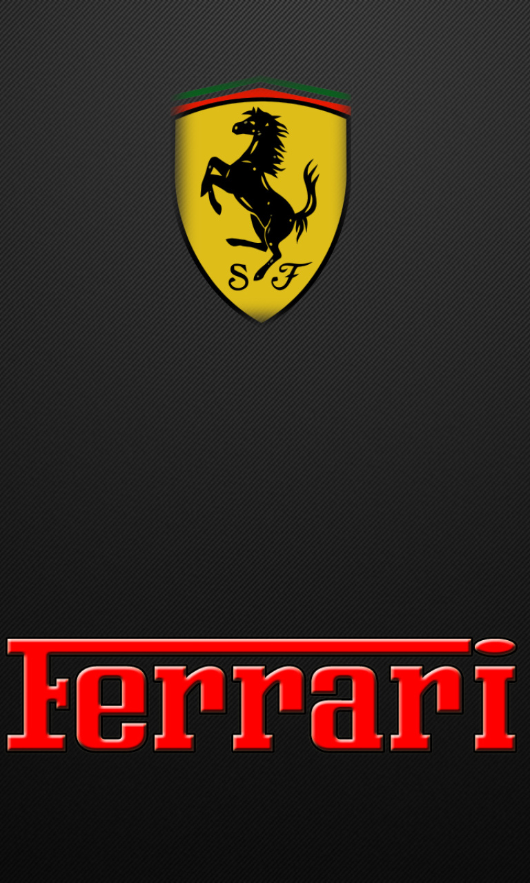 Fondo de pantalla Ferrari Emblem 768x1280