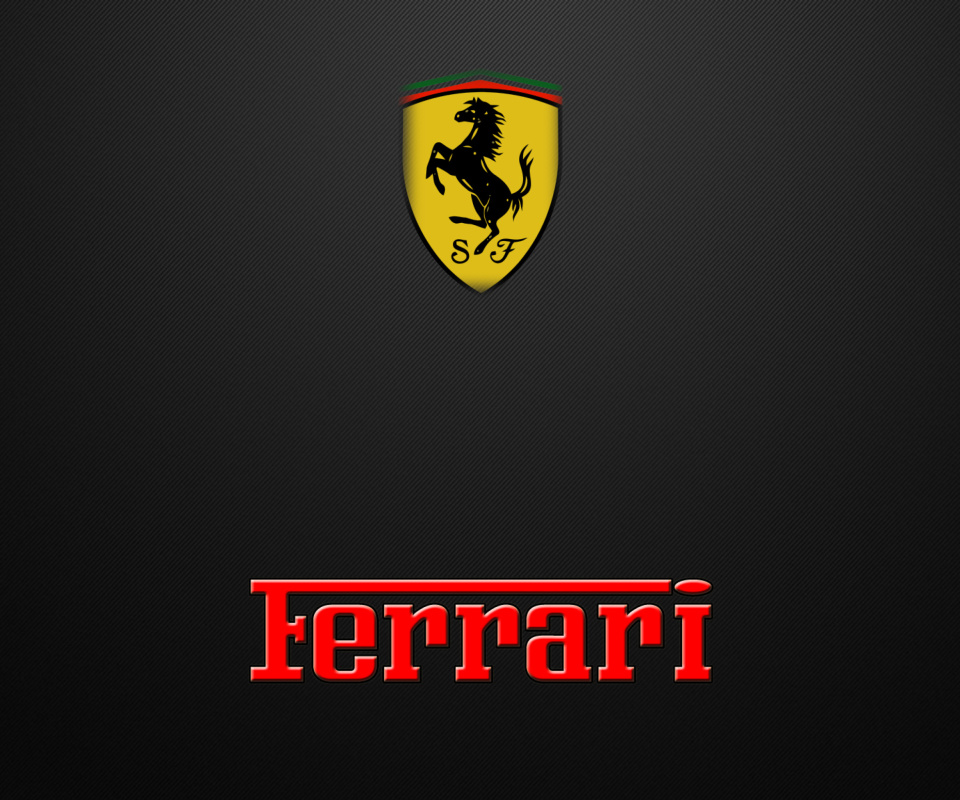 Fondo de pantalla Ferrari Emblem 960x800