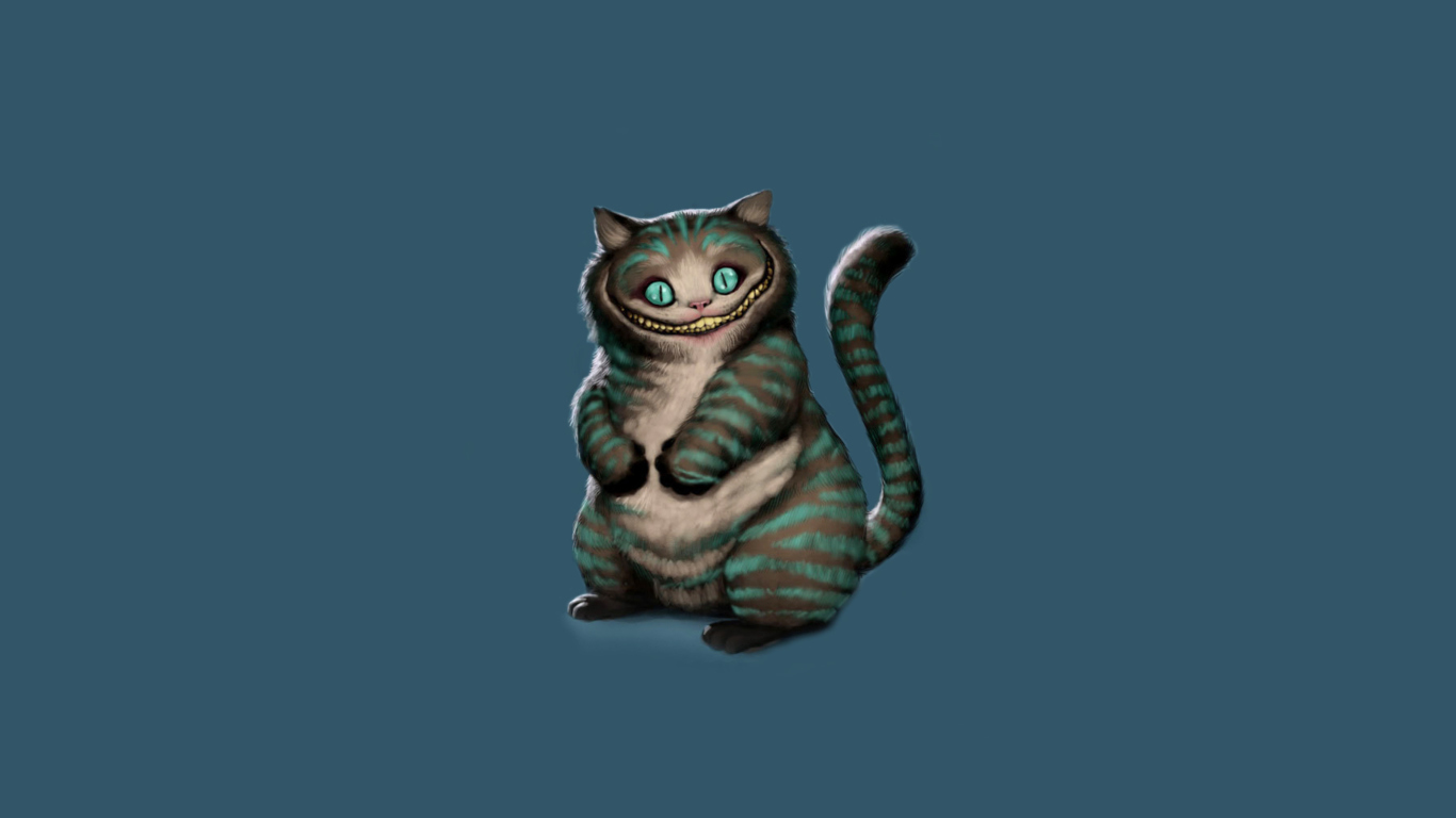 Fondo de pantalla Cheshire Cat 1366x768