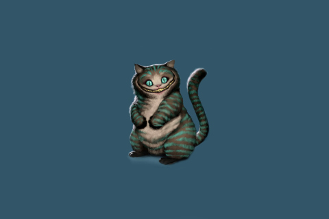 Das Cheshire Cat Wallpaper 480x320