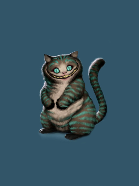 Sfondi Cheshire Cat 480x640