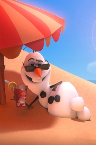 Screenshot №1 pro téma Disney Frozen Olaf Summer Holidays 320x480