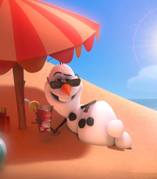 Kostenloses Disney Frozen Olaf Summer Holidays Wallpaper für Nokia Lumia 925