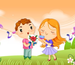 Cute Couple sfondi gratuiti per iPad 3