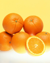Fresh Oranges wallpaper 176x220