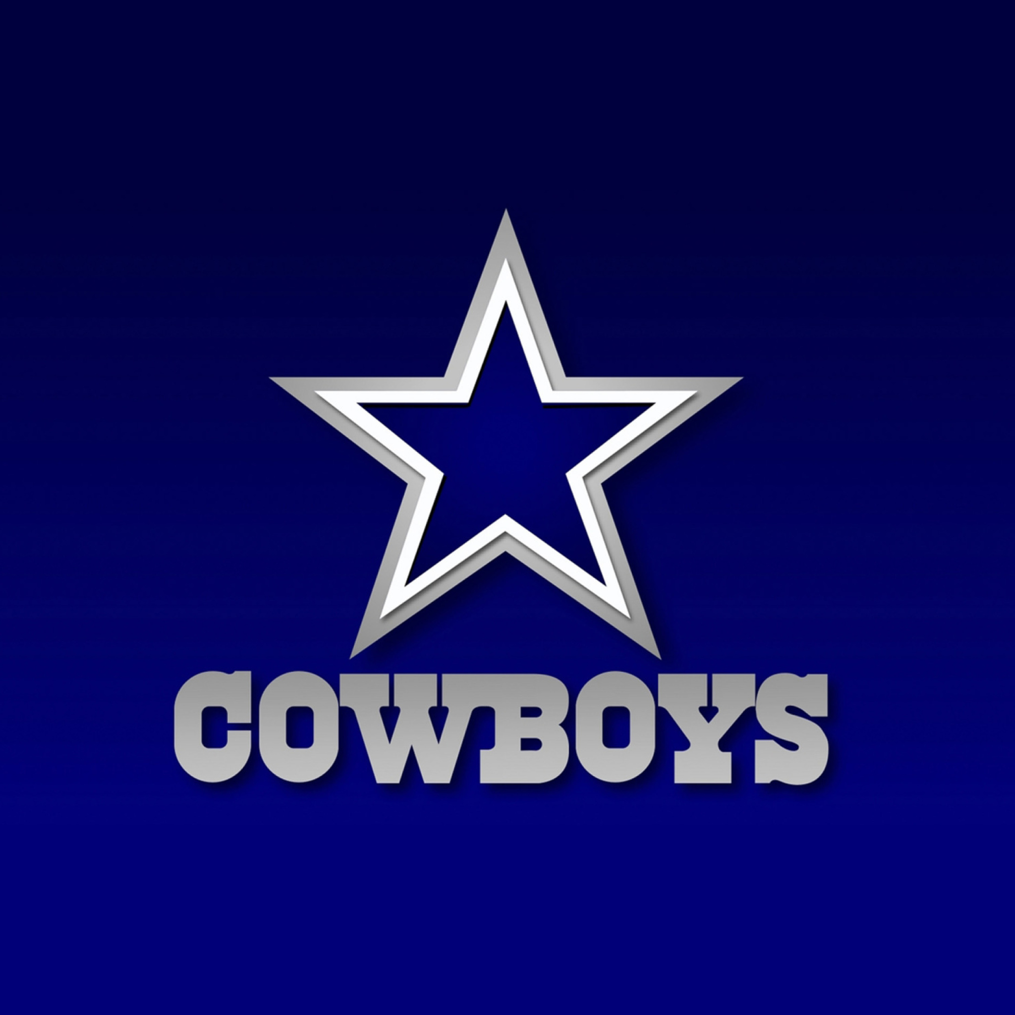 Fondo de pantalla Dallas Cowboys Blue Star 2048x2048
