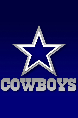 Обои Dallas Cowboys Blue Star 320x480