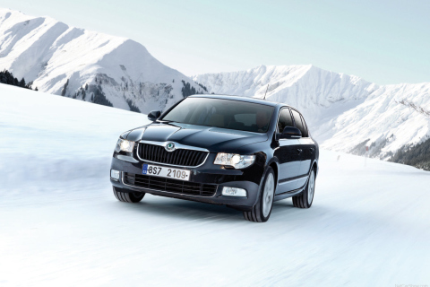 Skoda Superb wallpaper 480x320