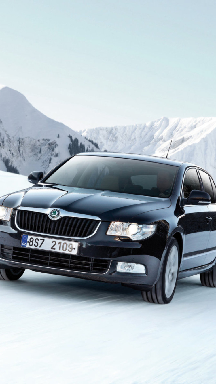 Картинка Skoda Superb на телефон iPhone 6