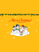 Screenshot №1 pro téma Snowmen Wish You Merry Christmas 132x176