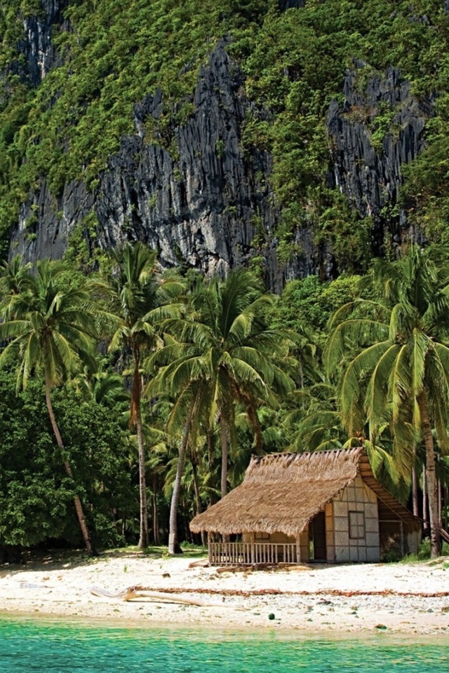 Das El Nido, Palawan on Philippines Wallpaper 640x960