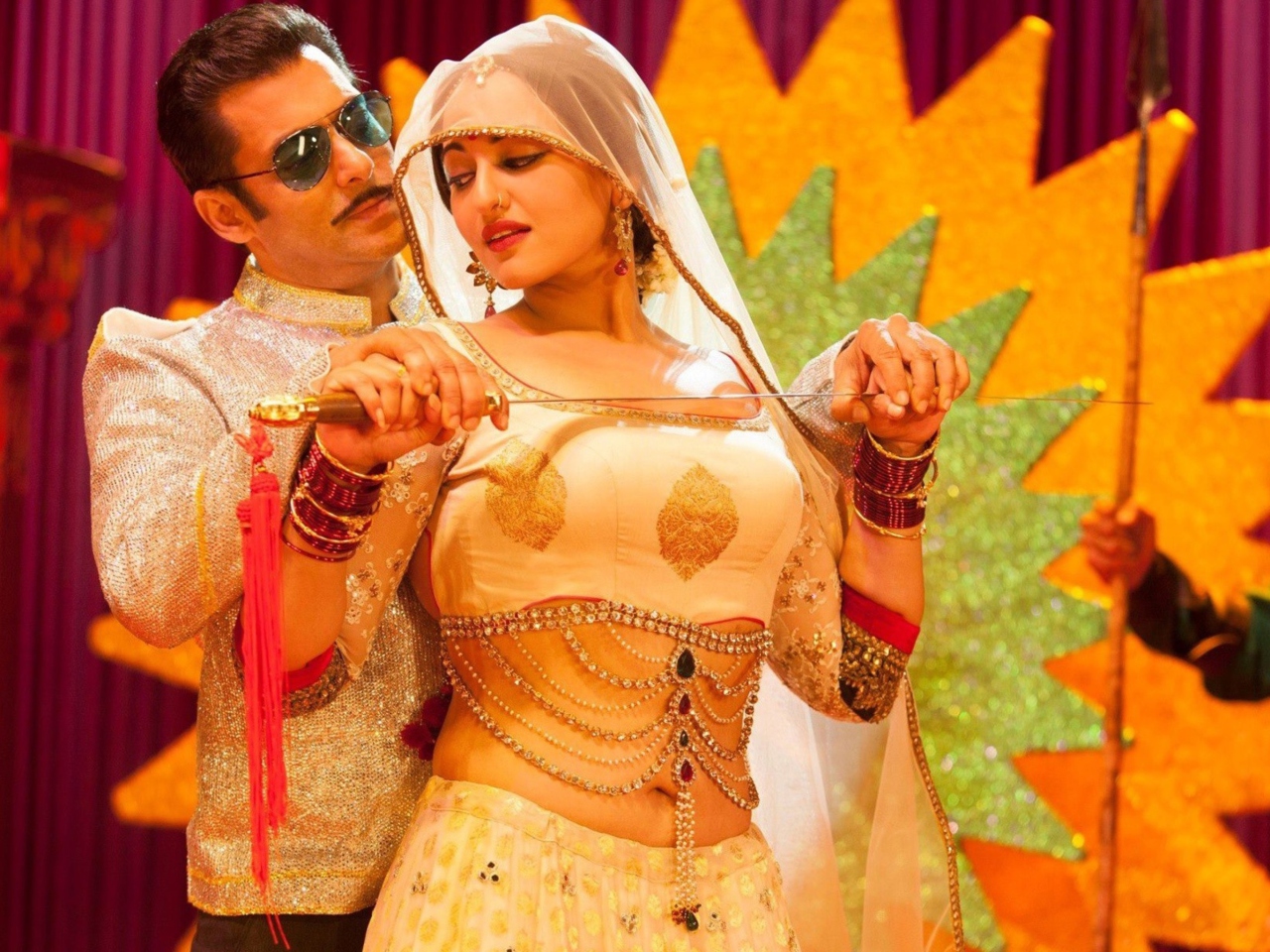 Das Salman Sonakshi Sinha In Dabangg Wallpaper 1280x960