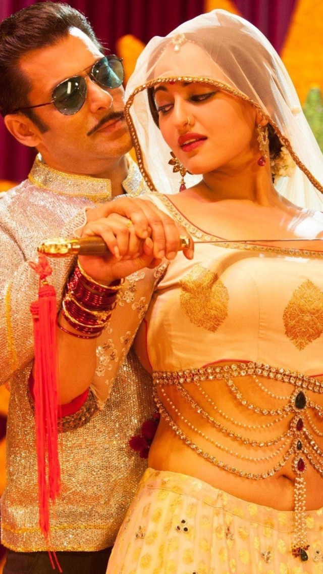 Screenshot №1 pro téma Salman Sonakshi Sinha In Dabangg 640x1136