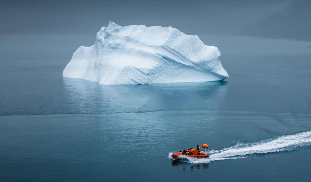 Sfondi Greenland Iceberg Lifeboat 1024x600