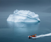 Greenland Iceberg Lifeboat wallpaper 176x144