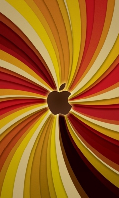 Das Apple Logo Wallpaper 240x400