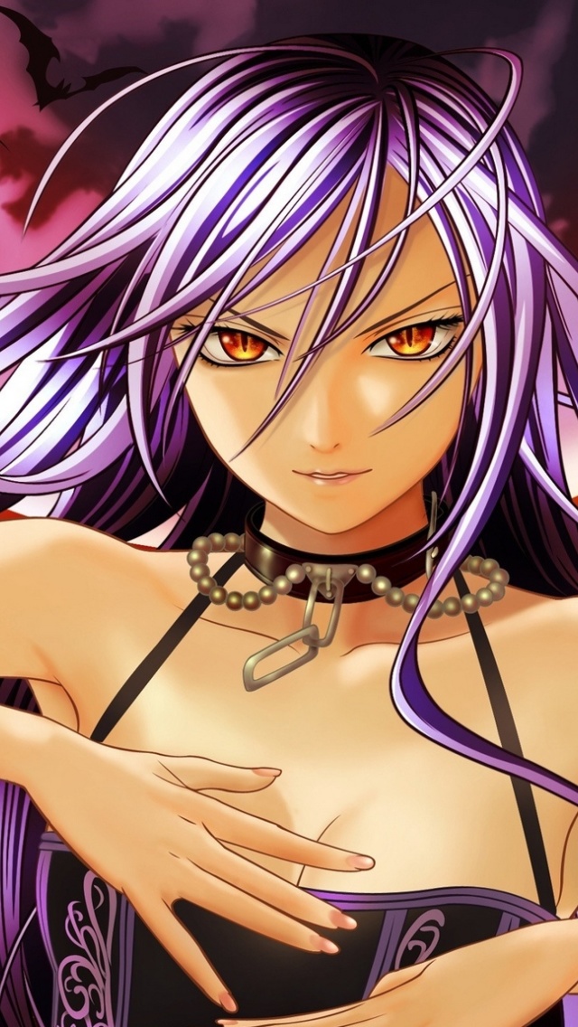 Screenshot №1 pro téma Rosario plus Vampire 640x1136