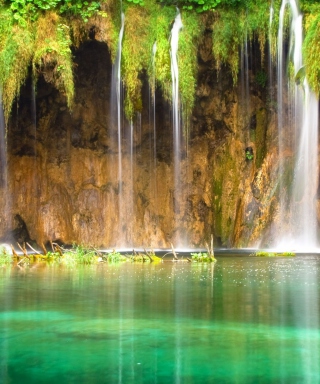 Jungle Waterfall sfondi gratuiti per iPhone 4S