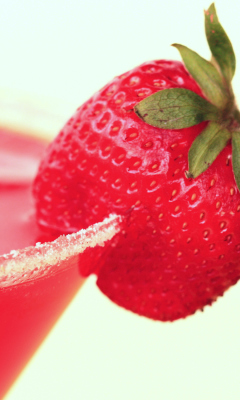 Screenshot №1 pro téma Strawberry Cocktail 240x400