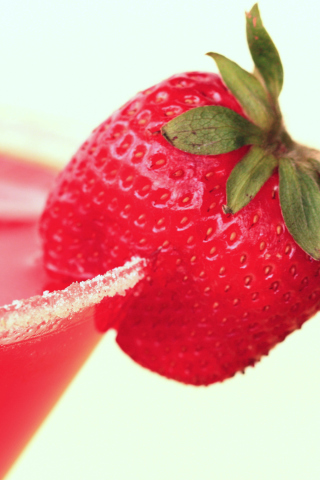 Strawberry Cocktail wallpaper 320x480