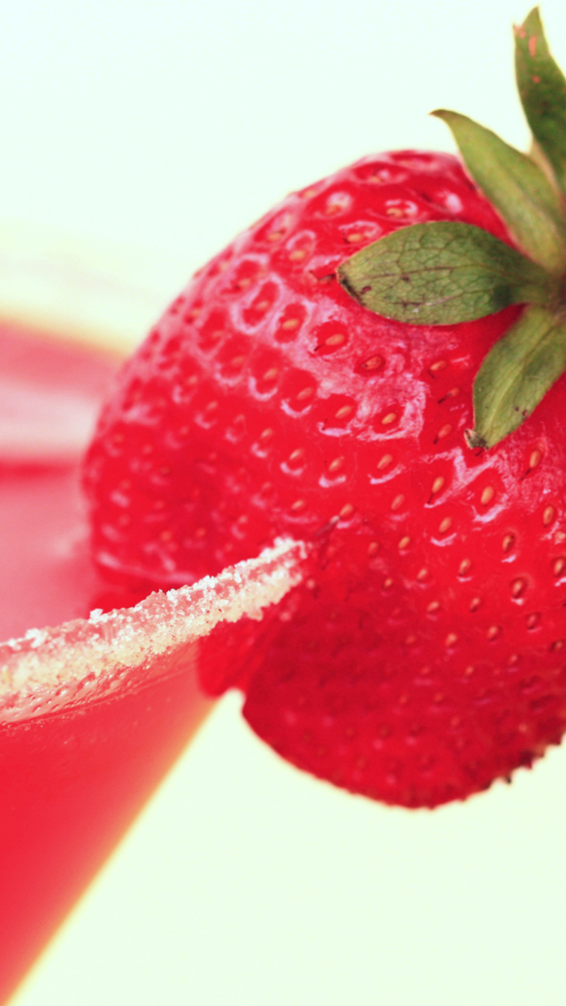 Screenshot №1 pro téma Strawberry Cocktail 640x1136