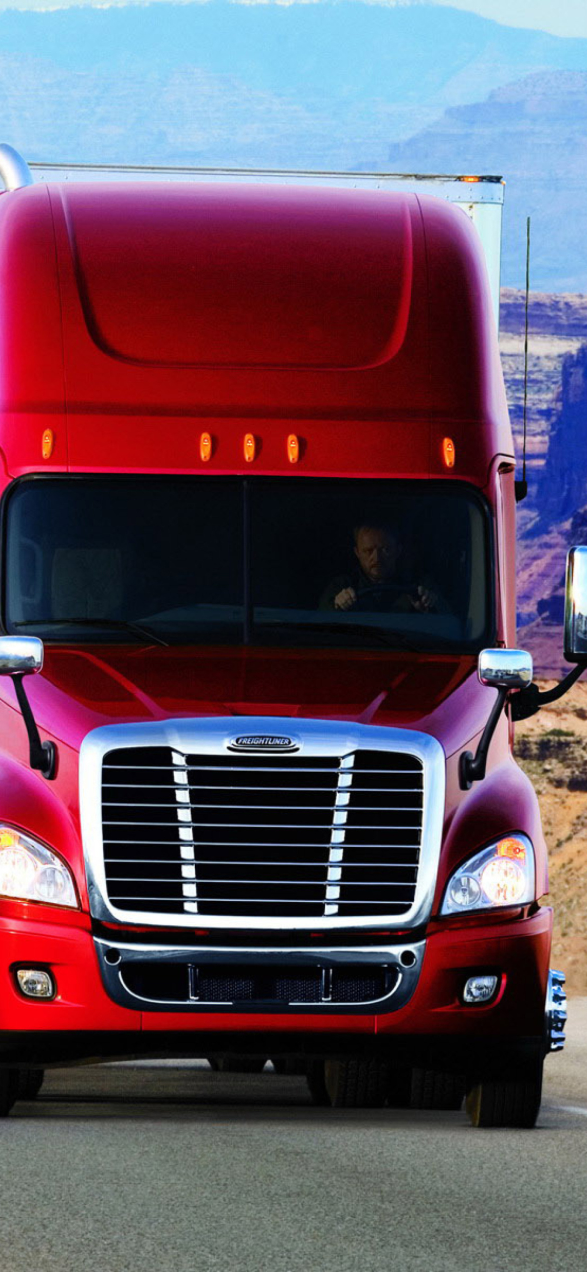 Das Truck Freightliner Wallpaper 1170x2532