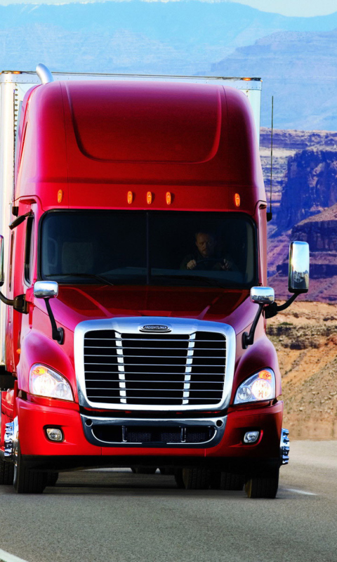 Das Truck Freightliner Wallpaper 480x800