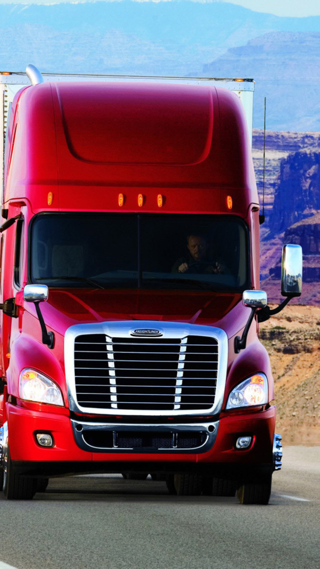 Das Truck Freightliner Wallpaper 640x1136