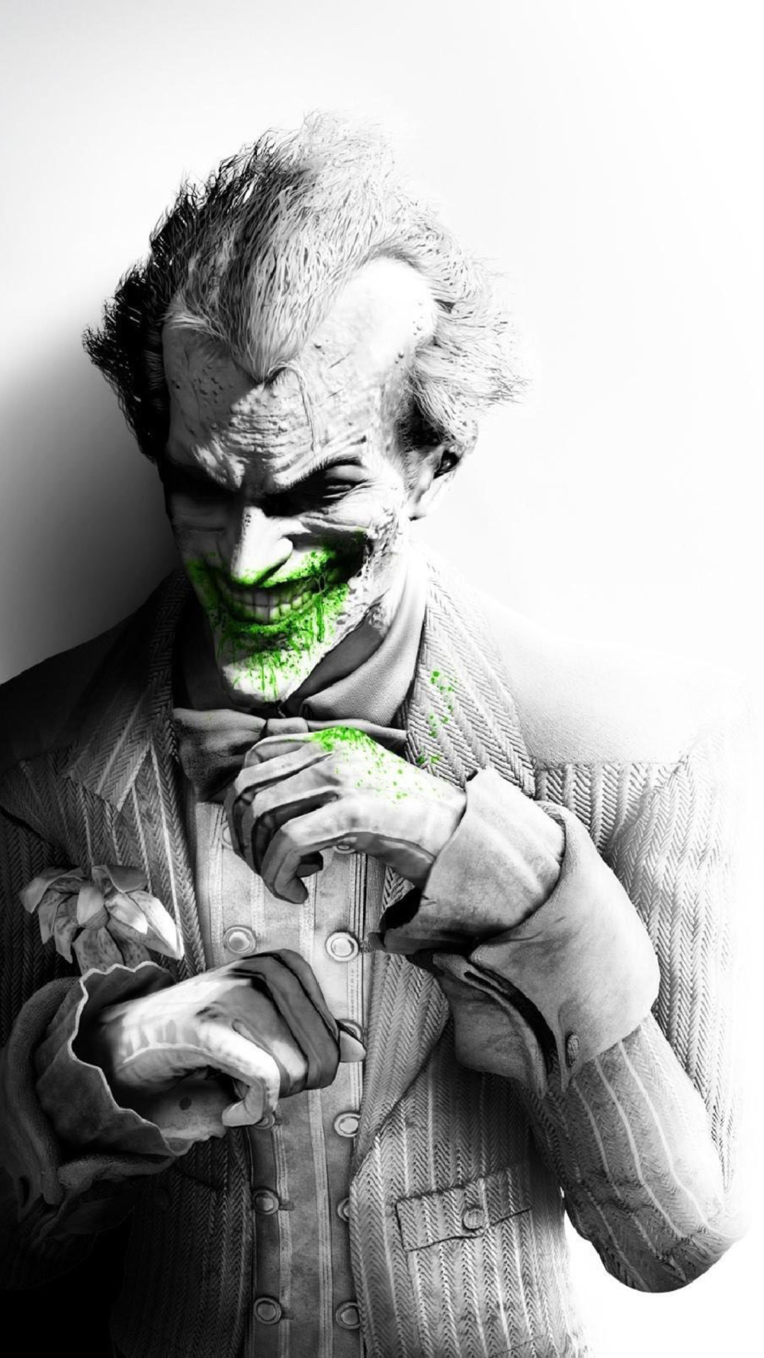 Обои The Joker Arkham City 1080x1920