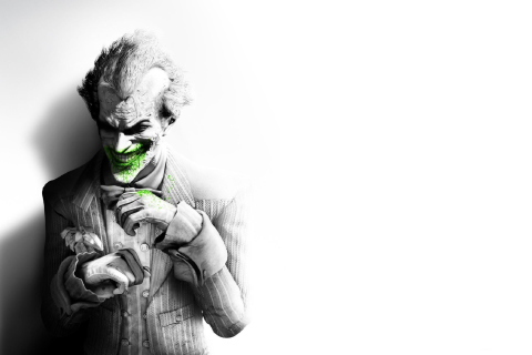 Обои The Joker Arkham City 480x320