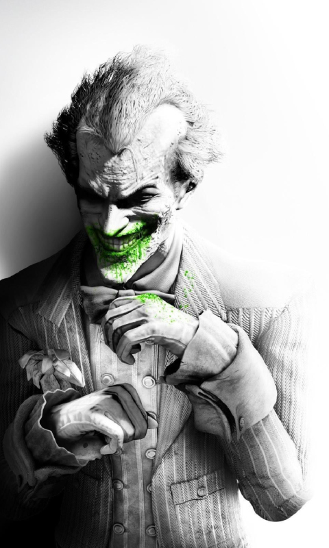The Joker Arkham City wallpaper 480x800