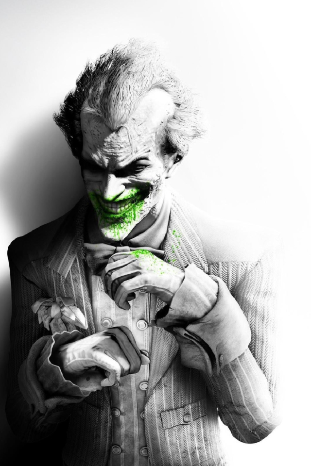 Das The Joker Arkham City Wallpaper 640x960