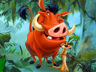 Das Timon and Pumbaa Wallpaper 320x240